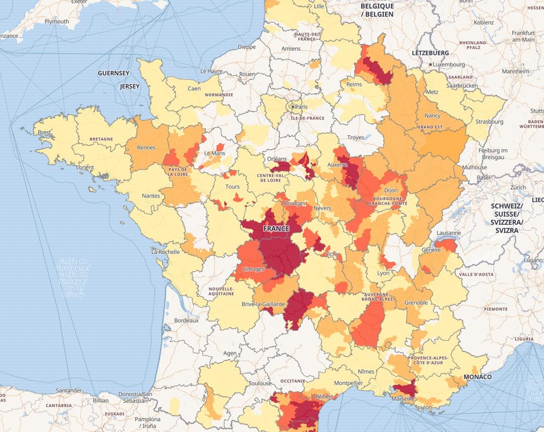 La Carte Choc Qui R v le La Moiti De La France Frapp e Par Des la-carte-choc-qui-r-v-le-la-moiti-de-la-france-frapp-e-par-des